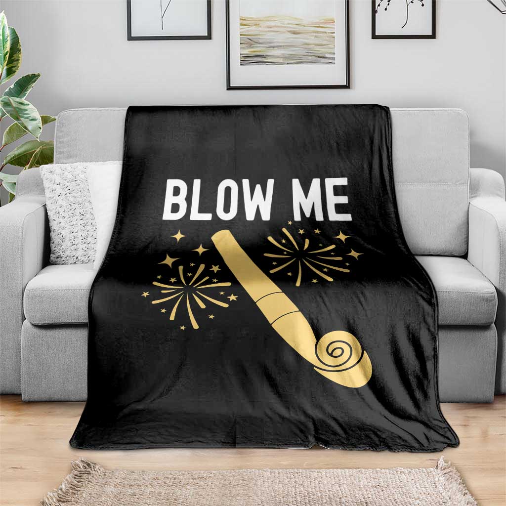 Funny Offensive Blow Me Throw Blanket Adult Humor Party Celebration - Wonder Print Shop