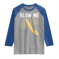 Funny Offensive Blow Me Raglan Shirt Adult Humor Party Celebration - Wonder Print Shop