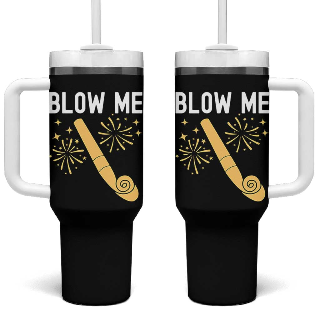 Funny Offensive Blow Me Tumbler With Handle Adult Humor Party Celebration - Wonder Print Shop