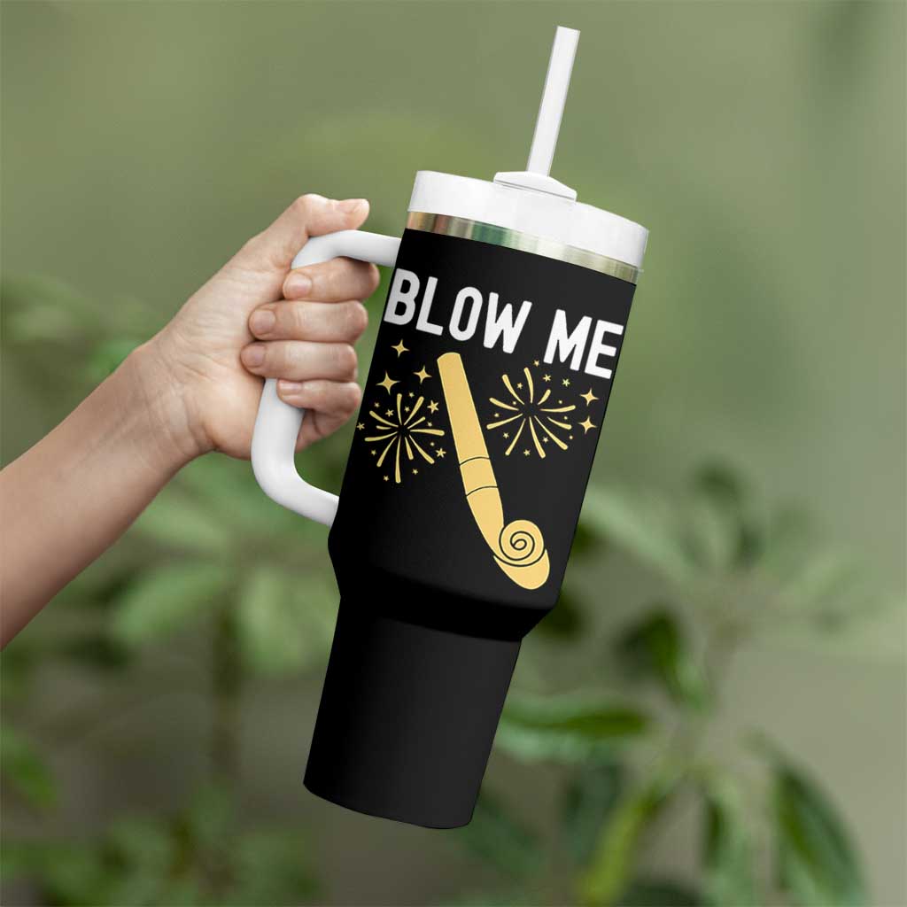 Funny Offensive Blow Me Tumbler With Handle Adult Humor Party Celebration - Wonder Print Shop