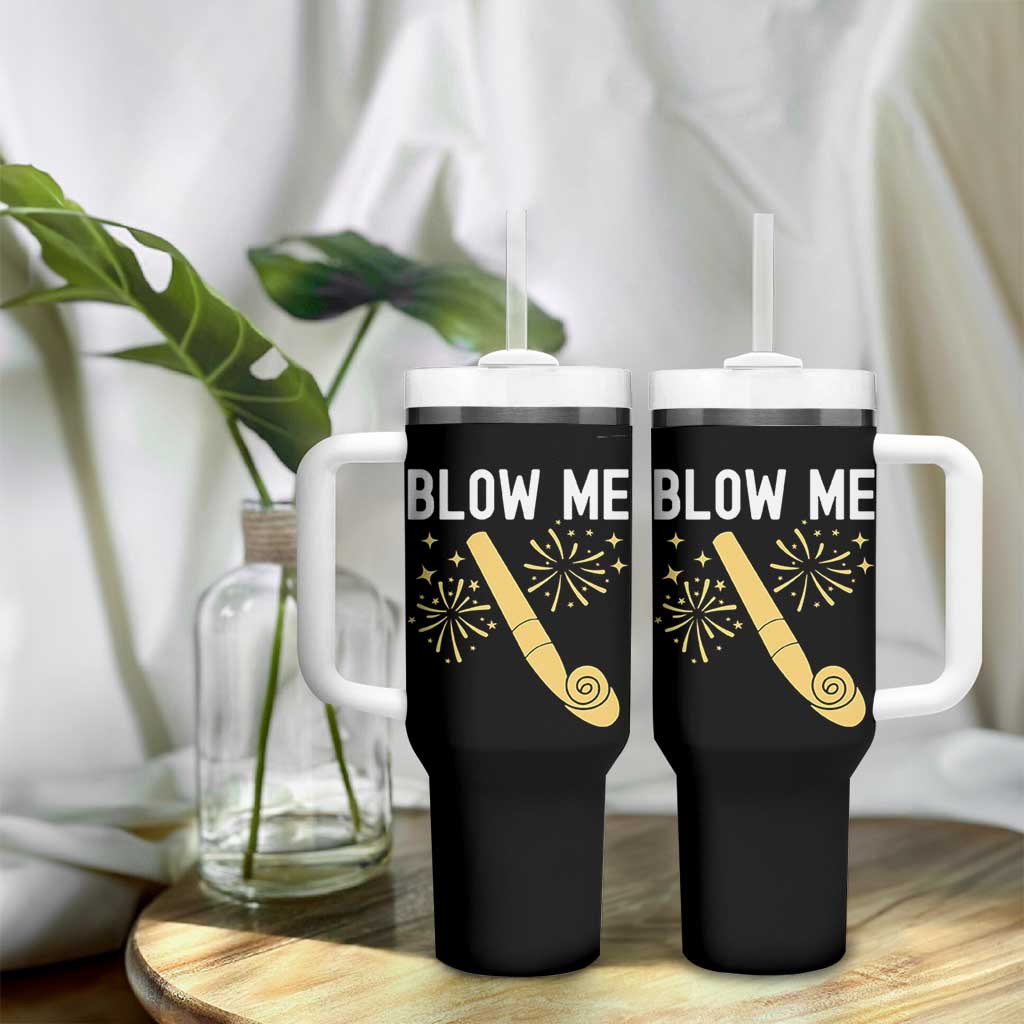Funny Offensive Blow Me Tumbler With Handle Adult Humor Party Celebration - Wonder Print Shop