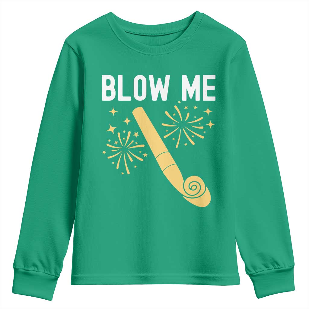 Funny Offensive Blow Me Youth Sweatshirt Adult Humor Party Celebration - Wonder Print Shop