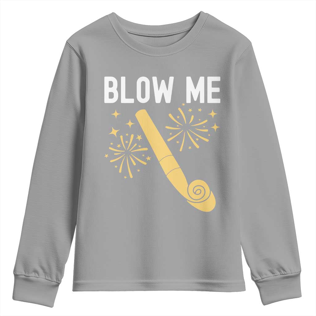 Funny Offensive Blow Me Youth Sweatshirt Adult Humor Party Celebration - Wonder Print Shop