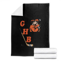 Yeah I Like GHB Gay Hockey Boys Throw Blanket LGBTQ Pride Hockey Fan - Wonder Print Shop