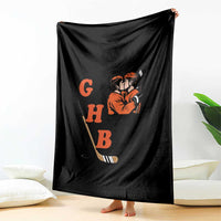 Yeah I Like GHB Gay Hockey Boys Throw Blanket LGBTQ Pride Hockey Fan - Wonder Print Shop