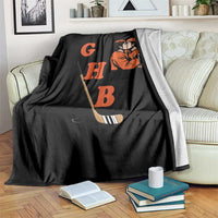 Yeah I Like GHB Gay Hockey Boys Throw Blanket LGBTQ Pride Hockey Fan - Wonder Print Shop