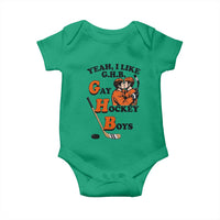 Yeah I Like GHB Gay Hockey Boys Baby Onesie LGBTQ Pride Hockey Fan - Wonder Print Shop
