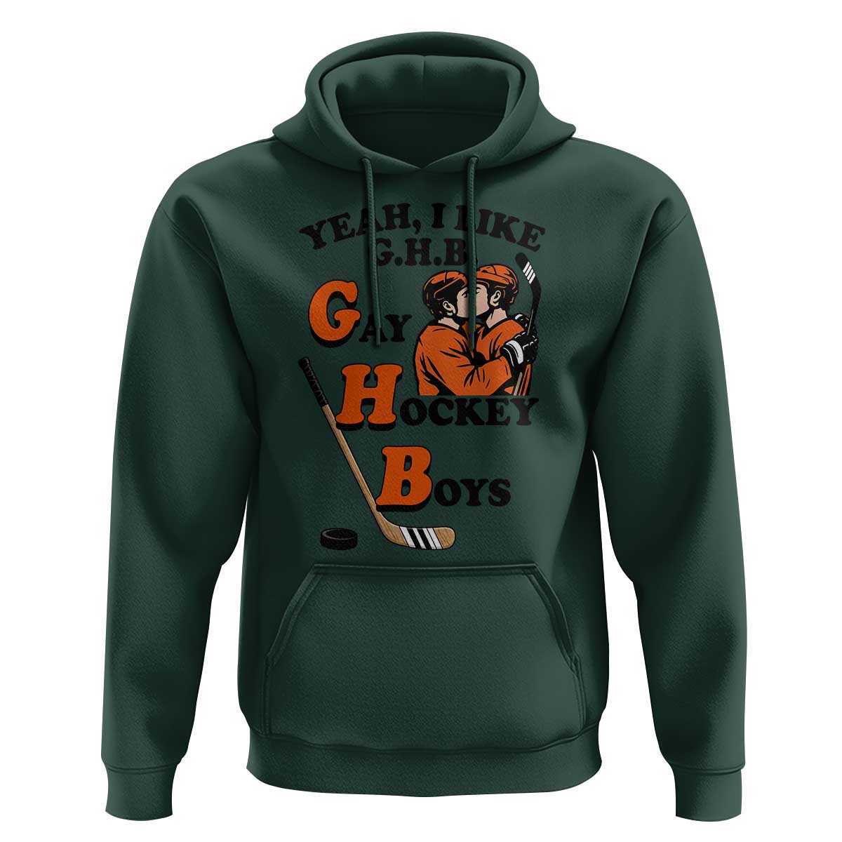 Yeah I Like GHB Gay Hockey Boys Hoodie LGBTQ Pride Hockey Fan - Wonder Print Shop