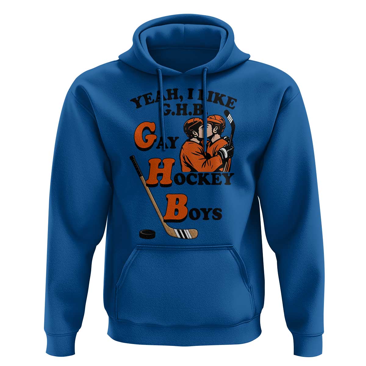 Yeah I Like GHB Gay Hockey Boys Hoodie LGBTQ Pride Hockey Fan - Wonder Print Shop