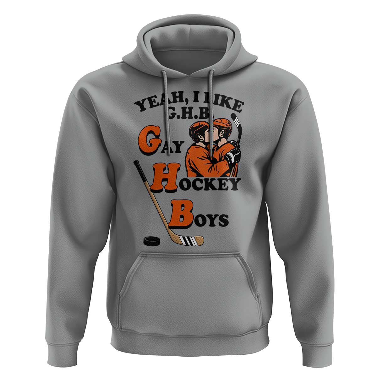 Yeah I Like GHB Gay Hockey Boys Hoodie LGBTQ Pride Hockey Fan - Wonder Print Shop