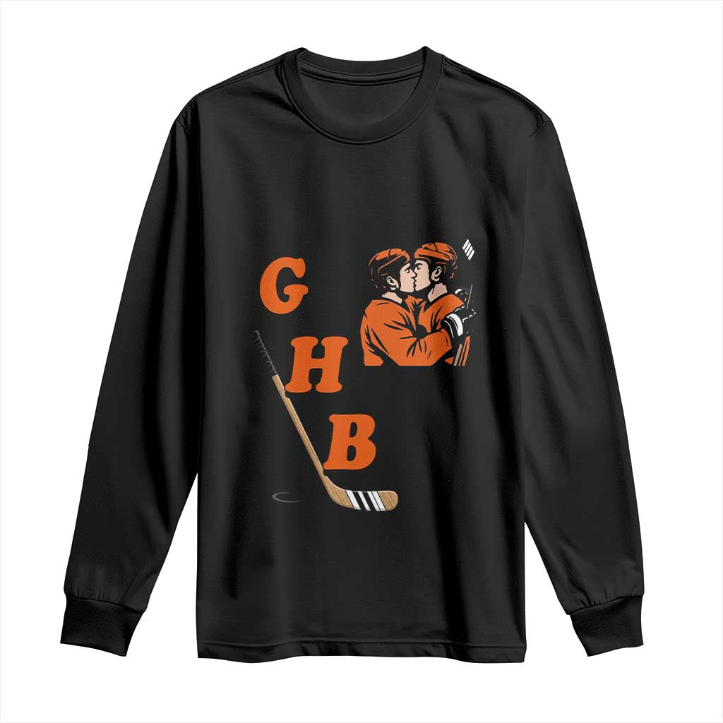 Yeah I Like GHB Gay Hockey Boys Long Sleeve Shirt LGBTQ Pride Hockey Fan - Wonder Print Shop