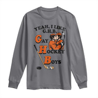 Yeah I Like GHB Gay Hockey Boys Long Sleeve Shirt LGBTQ Pride Hockey Fan - Wonder Print Shop