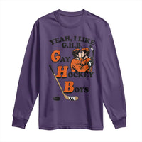 Yeah I Like GHB Gay Hockey Boys Long Sleeve Shirt LGBTQ Pride Hockey Fan - Wonder Print Shop