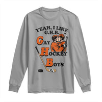 Yeah I Like GHB Gay Hockey Boys Long Sleeve Shirt LGBTQ Pride Hockey Fan - Wonder Print Shop