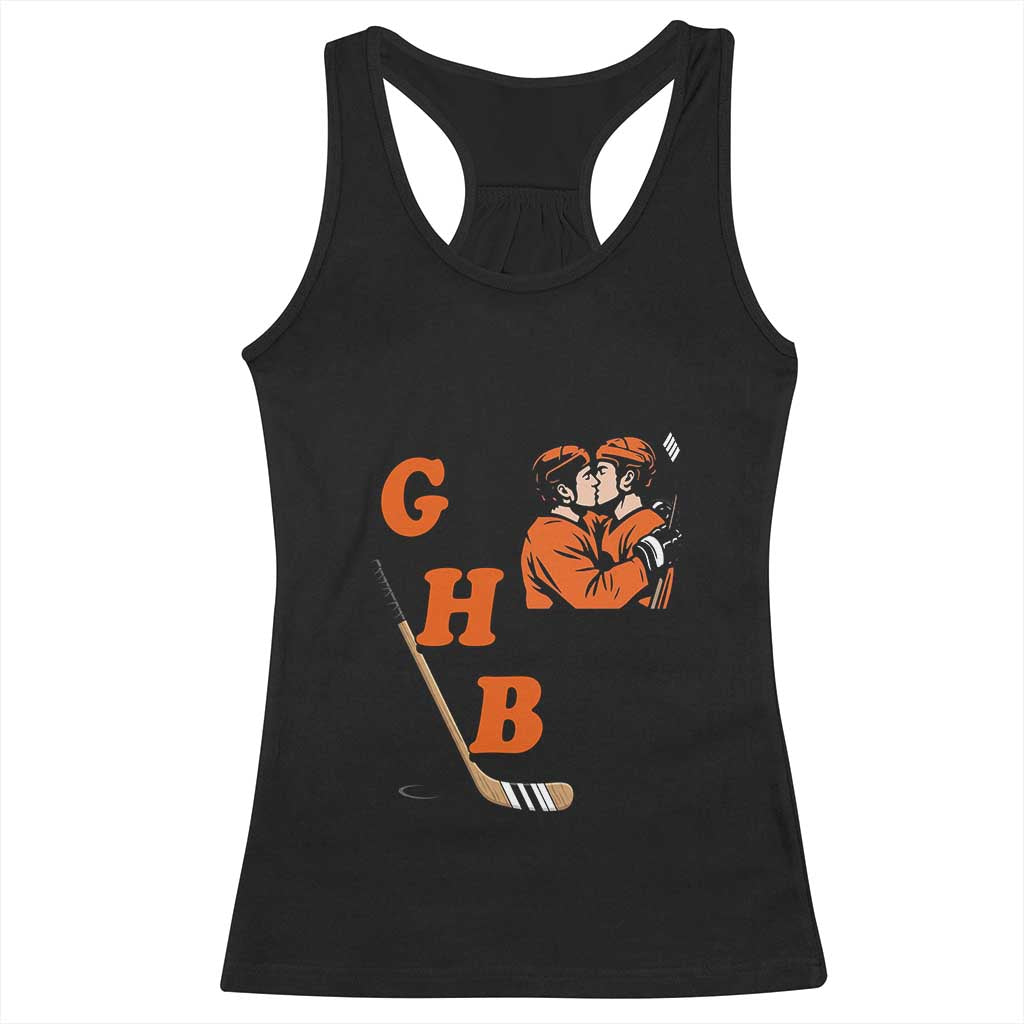 Yeah I Like GHB Gay Hockey Boys Racerback Tank Top LGBTQ Pride Hockey Fan - Wonder Print Shop