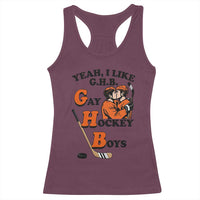 Yeah I Like GHB Gay Hockey Boys Racerback Tank Top LGBTQ Pride Hockey Fan - Wonder Print Shop