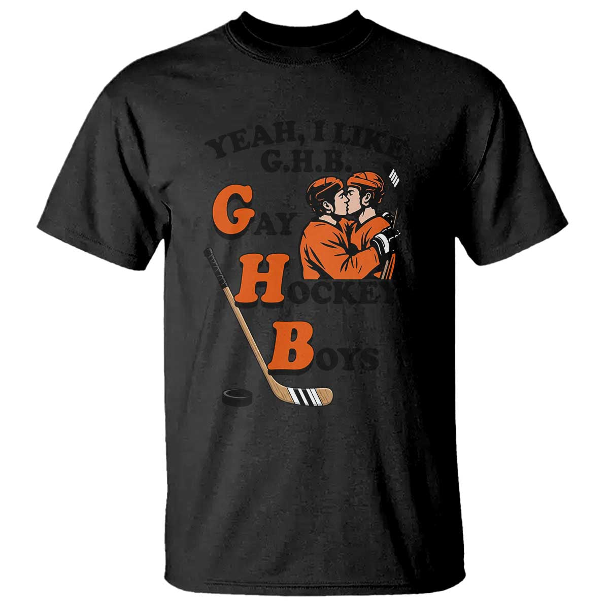Yeah I Like GHB Gay Hockey Boys T Shirt LGBTQ Pride Hockey Fan - Wonder Print Shop