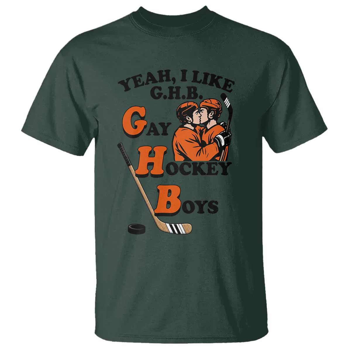 Yeah I Like GHB Gay Hockey Boys T Shirt LGBTQ Pride Hockey Fan - Wonder Print Shop