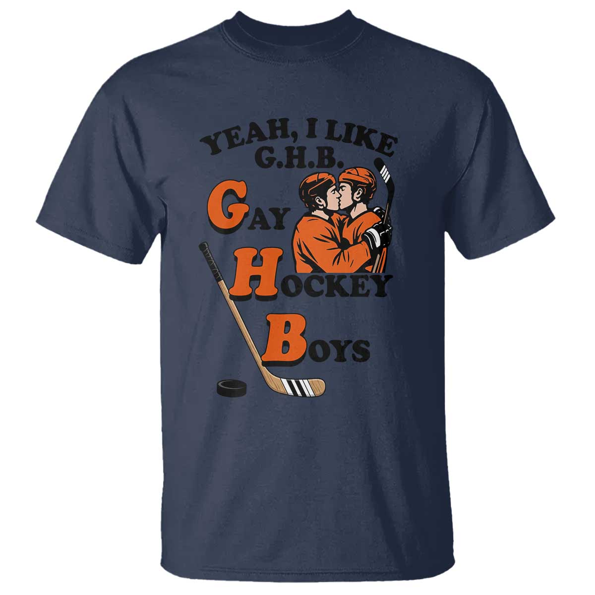 Yeah I Like GHB Gay Hockey Boys T Shirt LGBTQ Pride Hockey Fan - Wonder Print Shop