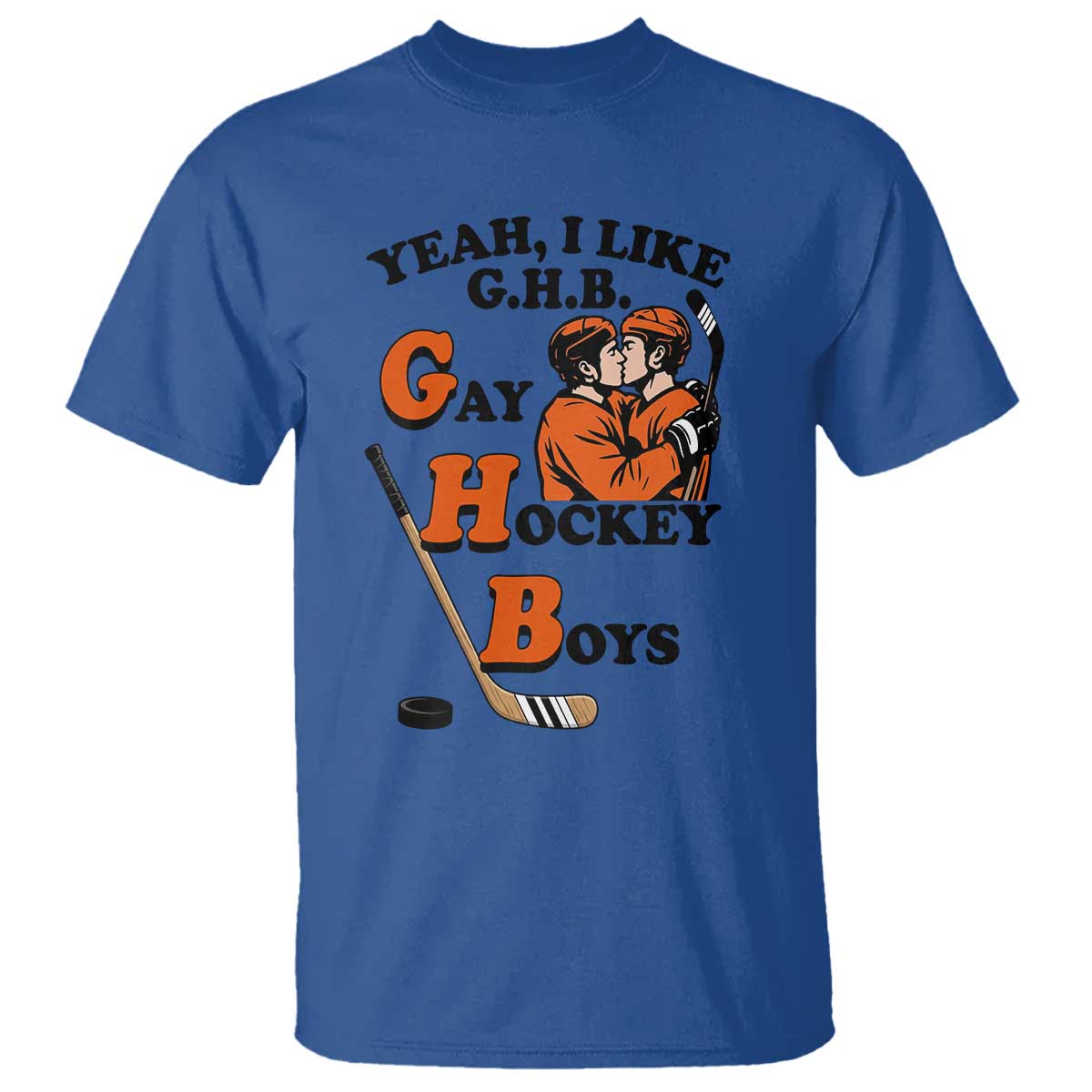 Yeah I Like GHB Gay Hockey Boys T Shirt LGBTQ Pride Hockey Fan - Wonder Print Shop