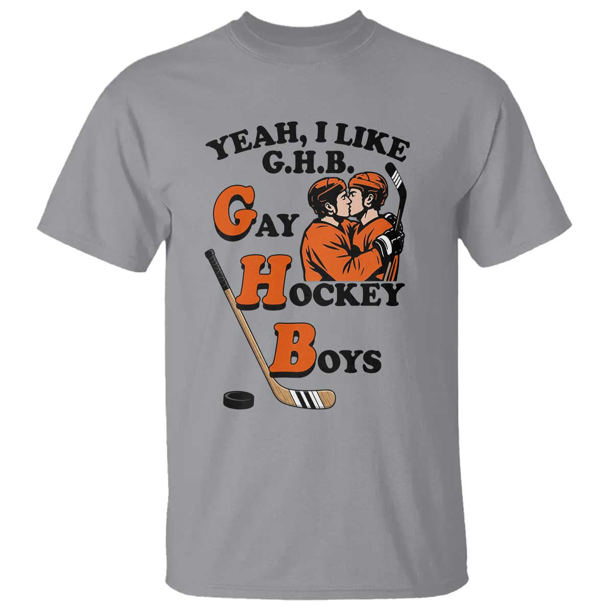 Yeah I Like GHB Gay Hockey Boys T Shirt LGBTQ Pride Hockey Fan - Wonder Print Shop
