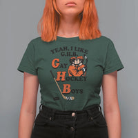 Yeah I Like GHB Gay Hockey Boys T Shirt For Women LGBTQ Pride Hockey Fan - Wonder Print Shop