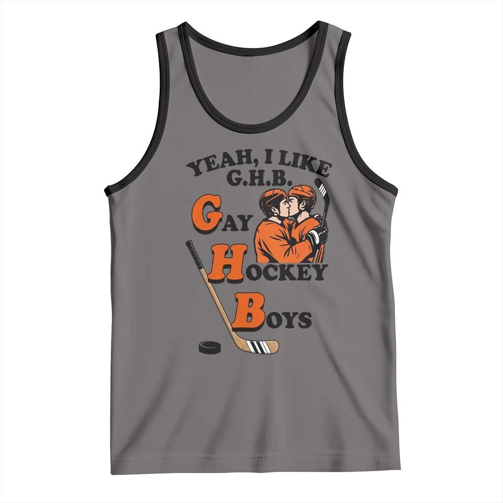 Yeah I Like GHB Gay Hockey Boys Tank Top LGBTQ Pride Hockey Fan - Wonder Print Shop