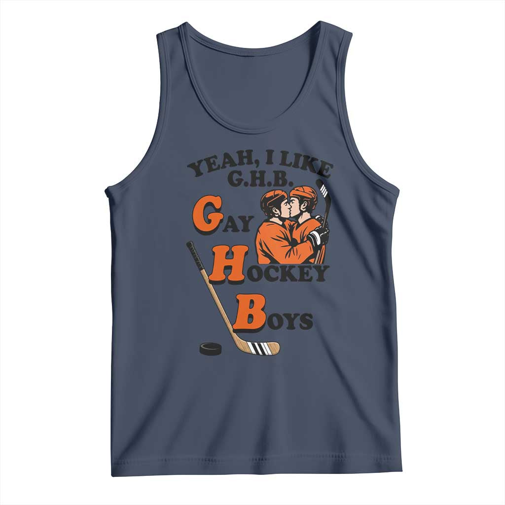 Yeah I Like GHB Gay Hockey Boys Tank Top LGBTQ Pride Hockey Fan - Wonder Print Shop