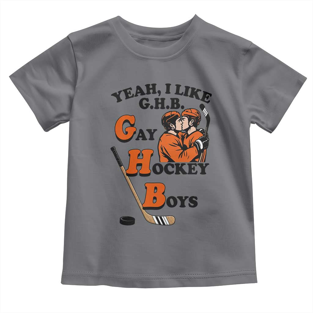 Yeah I Like GHB Gay Hockey Boys Toddler T Shirt LGBTQ Pride Hockey Fan - Wonder Print Shop