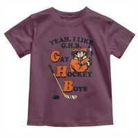 Yeah I Like GHB Gay Hockey Boys Toddler T Shirt LGBTQ Pride Hockey Fan - Wonder Print Shop