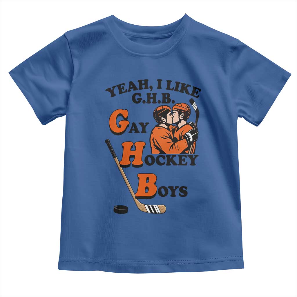 Yeah I Like GHB Gay Hockey Boys Toddler T Shirt LGBTQ Pride Hockey Fan - Wonder Print Shop