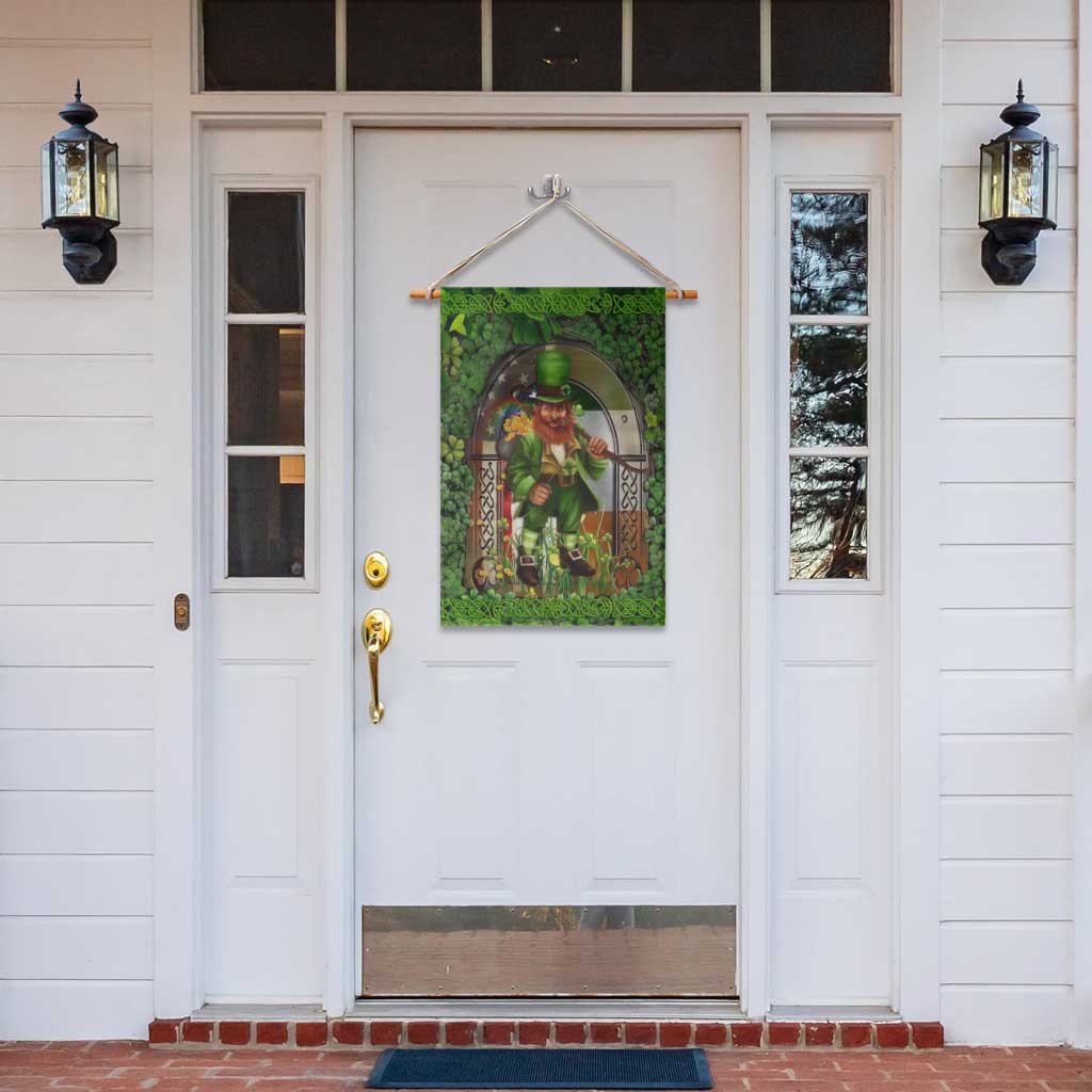 Happy St Patrick's Day Leprechaun Garden Flag American Irish Flag