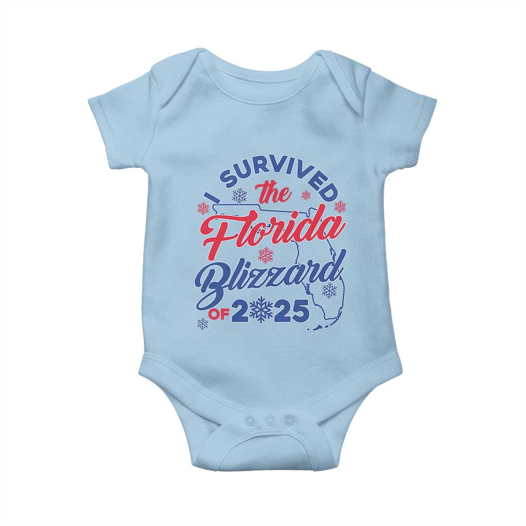 I Survived The Florida Blizzard Of 2025 Baby Onesie