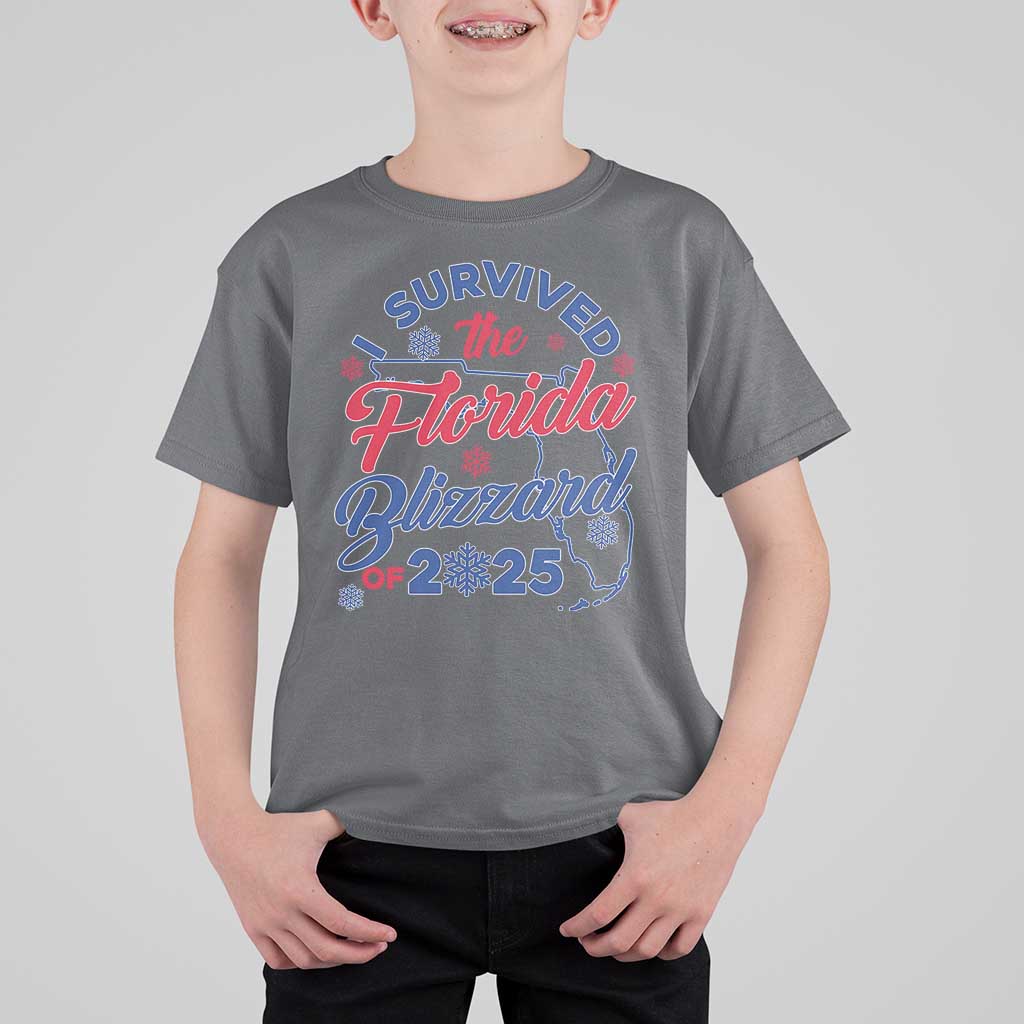 I Survived The Florida Blizzard Of 2025 T Shirt For Kid TS02