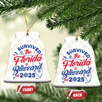 I Survived The Florida Blizzard Of 2025 Ceramic Ornament - Wonder Print Shop