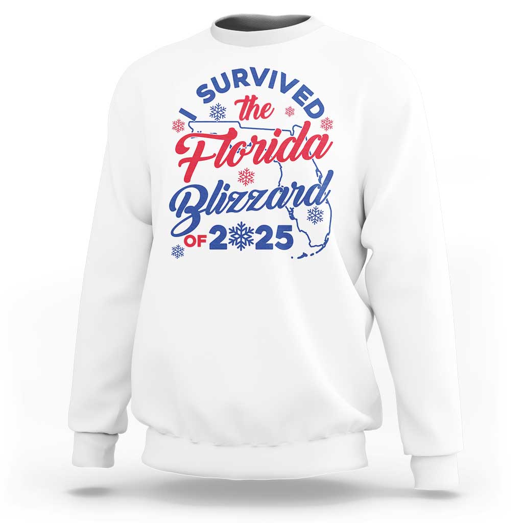 I Survived The Florida Blizzard Of 2025 Sweatshirt TS02