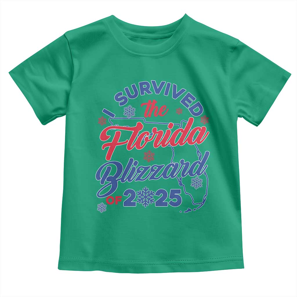 I Survived The Florida Blizzard Of 2025 Toddler T Shirt
