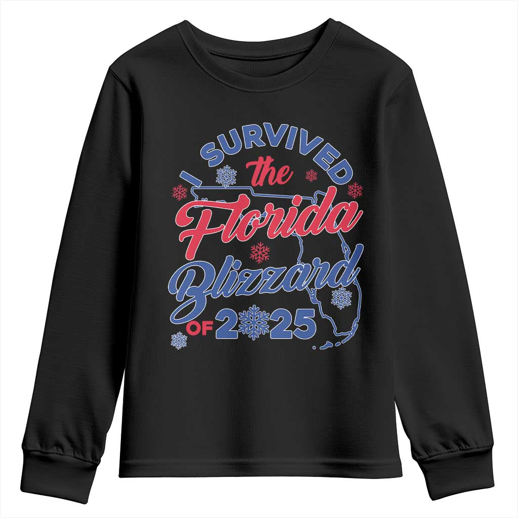 I Survived The Florida Blizzard Of 2025 Youth Sweatshirt
