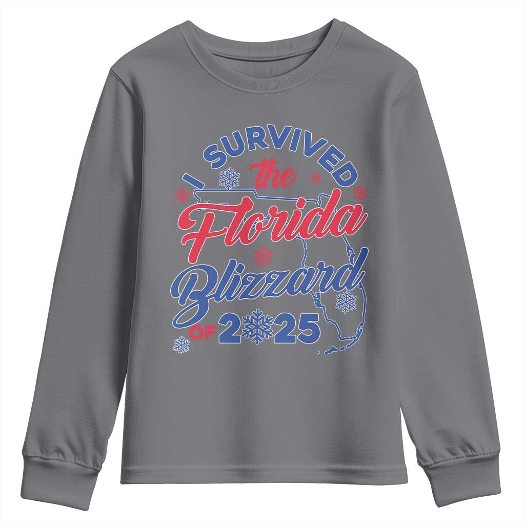 I Survived The Florida Blizzard Of 2025 Youth Sweatshirt