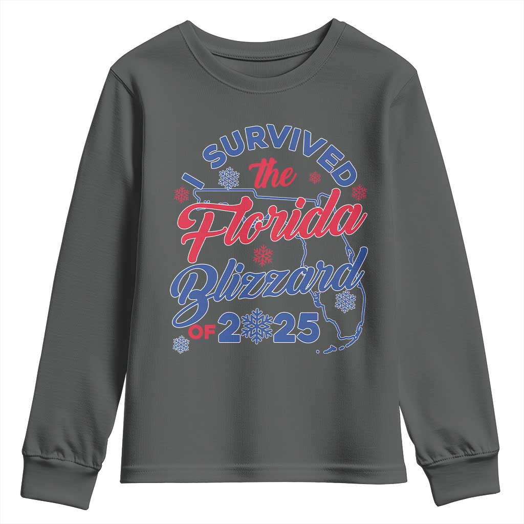 I Survived The Florida Blizzard Of 2025 Youth Sweatshirt