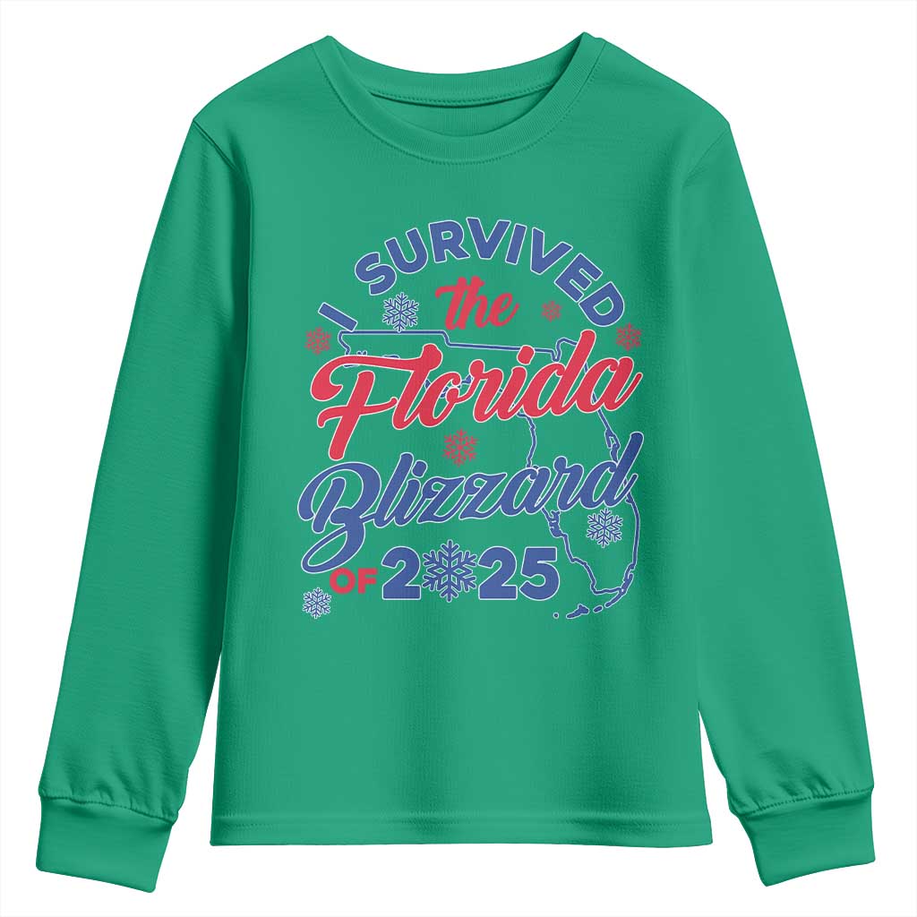 I Survived The Florida Blizzard Of 2025 Youth Sweatshirt