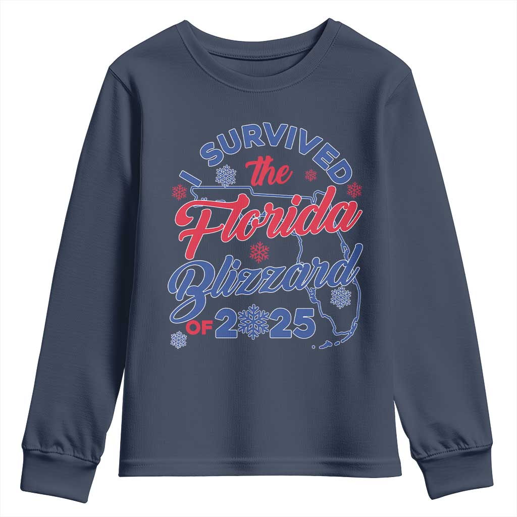 I Survived The Florida Blizzard Of 2025 Youth Sweatshirt