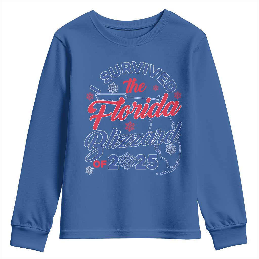I Survived The Florida Blizzard Of 2025 Youth Sweatshirt