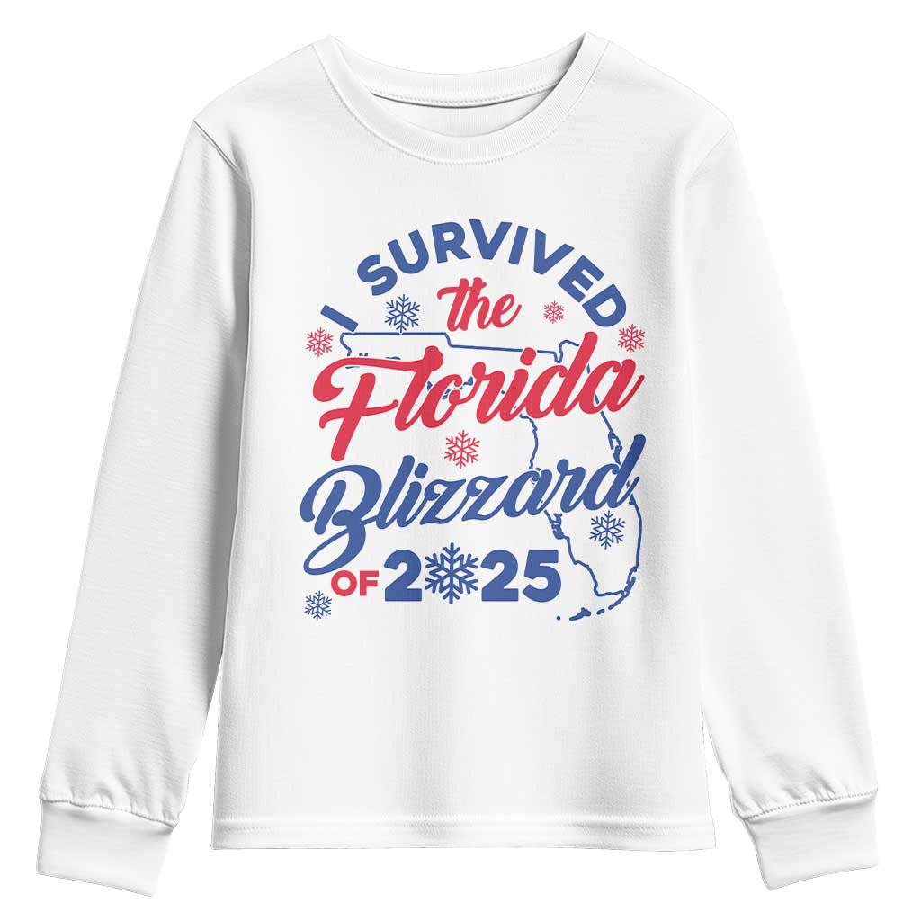 I Survived The Florida Blizzard Of 2025 Youth Sweatshirt
