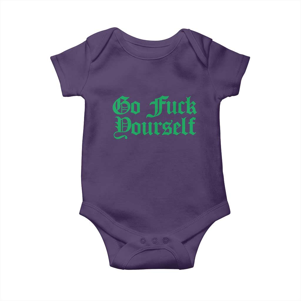 Fanone Officer Go F Yourself Baby Onesie Edgy Rebellious Attitude