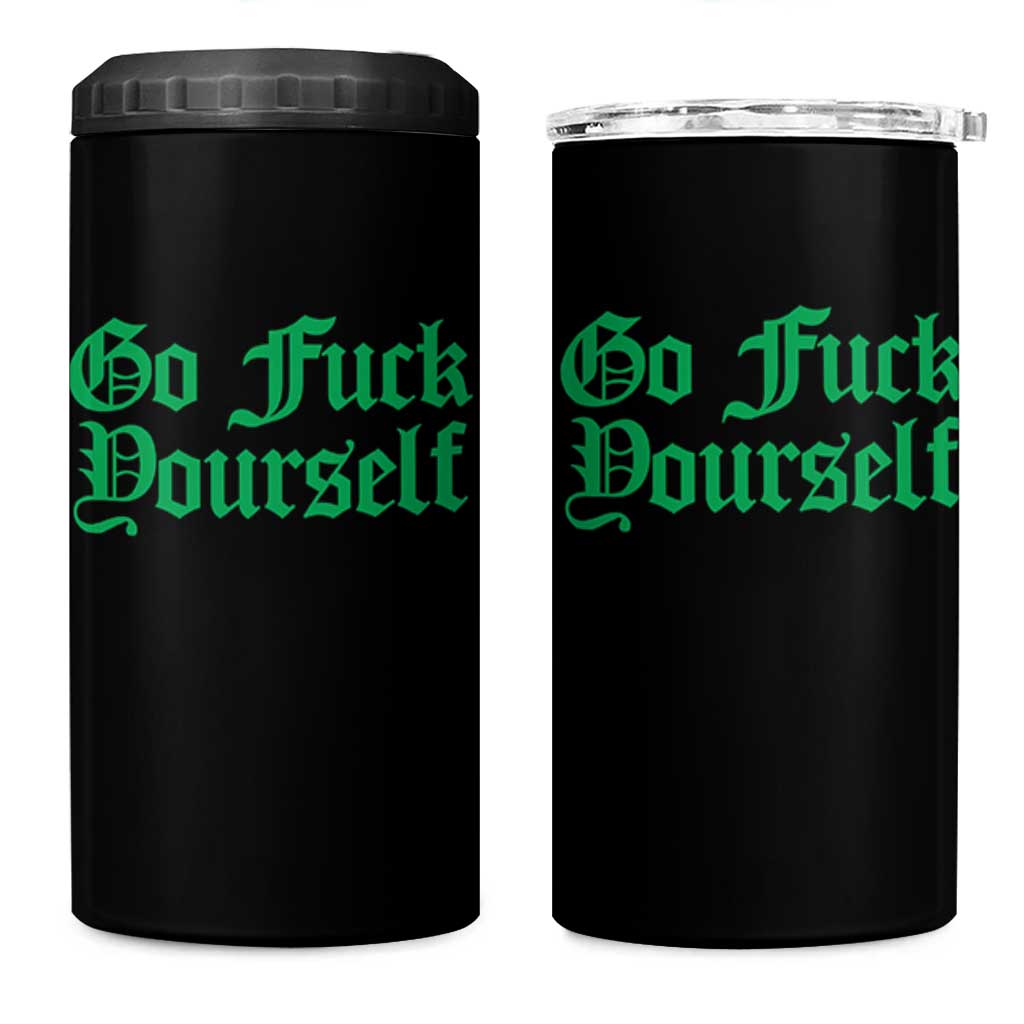 Fanone Officer Go F Yourself 4 in 1 Can Cooler Tumbler Edgy Rebellious Attitude