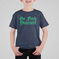 Fanone Officer Go F Yourself T Shirt For Kid Edgy Rebellious Attitude