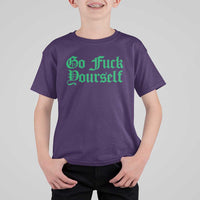 Fanone Officer Go F Yourself T Shirt For Kid Edgy Rebellious Attitude