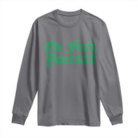 Fanone Officer Go F Yourself Long Sleeve Shirt Edgy Rebellious Attitude