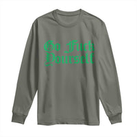 Fanone Officer Go F Yourself Long Sleeve Shirt Edgy Rebellious Attitude